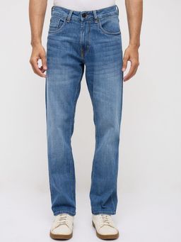 Spykar - Men Blue Solid Relaxed Fit Jeans