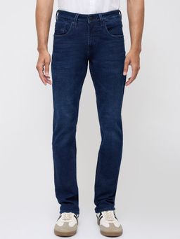 Spykar - Men Dark Blue Solid Slim Fit Jeans