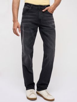 Spykar - Men Black Solid Comfort Fit Jeans