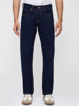 Spykar - Men Navy Blue Solid Slim Fit Jeans