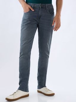 Spykar - Men Grey Solid Slim Fit Jeans