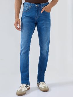 Spykar - Men Blue Solid Slim Fit Jeans