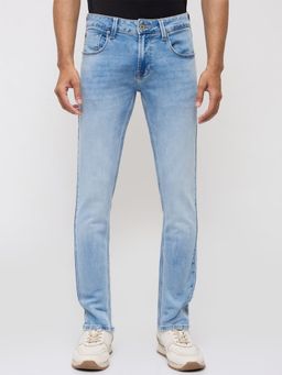Spykar - Men Blue Solid Slim Fit Jeans
