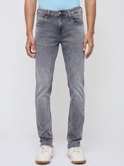 Spykar - Men Grey Solid Super Slim Fit Jeans