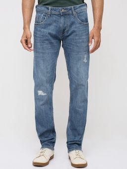 Spykar - Men Blue Solid Relaxed Fit Jeans