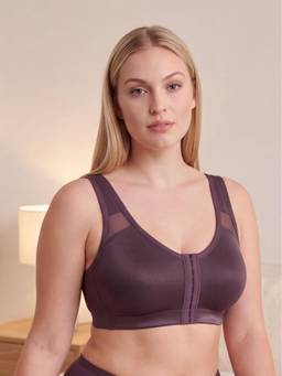 SOIE - Front Closure Full Coverage Non Padded Non Wired Posture Correction Bra-Fudge