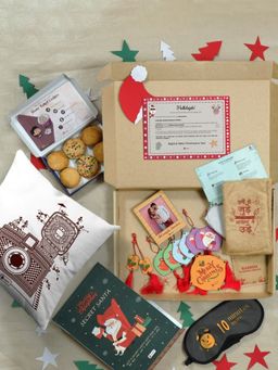 Indigifts - Self Rejuvenating Gift Eye Mask Cushion Jute Planter, Cookies, Photo Frame, Tree Ornaments