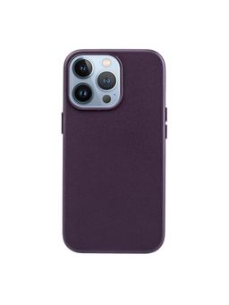 MVYNO - iPhone 14 MagSafe Leather 6.1 inch Case Royal Purple