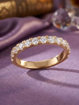 Ornate Jewels - 9K Yellow Gold 1.04 Carat Lab Grown Diamond Sparkle Love Band Ring