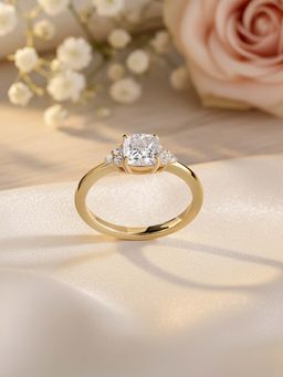 Ornate Jewels - 9K Yellow Gold 0.70 Carat Lab Grown Diamond Sparkle Wedding Ring