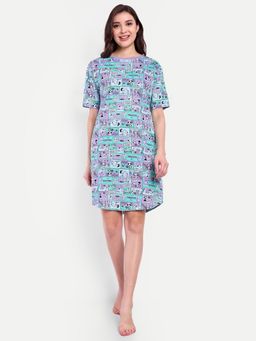 Bedtime Story - Comic Strip Aop Night Dress