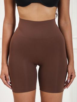 Underneat - Brown Women High Waist All Day Seamless Shorts