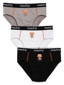 mackly - Boys Printed Briefs (Pack of 3)