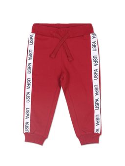 U.S. POLO ASSN. - Girls Red Mid Rise Solid Joggers