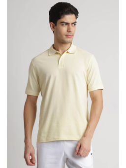 Reebok - Beige Solid Regular Fit Polo T-Shirt