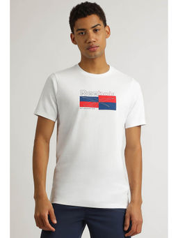 Reebok - White Printed Regular Fit T-Shirt
