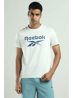 Reebok - White Printed Regular Fit T-Shirt