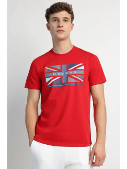 Reebok - Red Printed Regular Fit T-Shirt