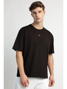Reebok - Black Printed Boxy Fit T-Shirt