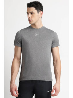 Reebok - Grey Solid Regular Fit T-Shirt