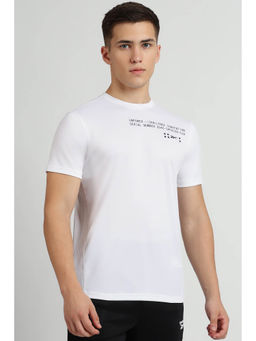 Reebok - White Printed Regular Fit T-Shirt