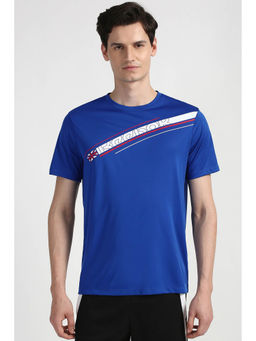 Reebok - Blue Printed Regular Fit T-Shirt