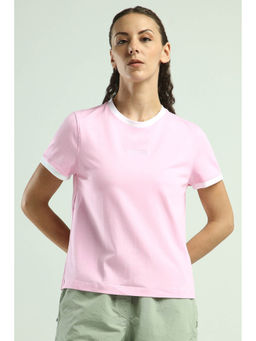 Reebok - Pink Solid Regular Fit T-Shirt