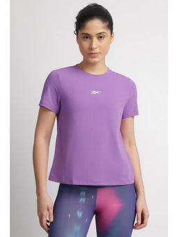 Reebok - Purple Solid Regular Fit T-Shirt