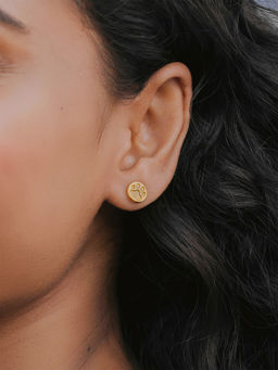 Shaya by CaratLane - Absolutely Pawsome Earrings In Gold Plated 925 Silver
