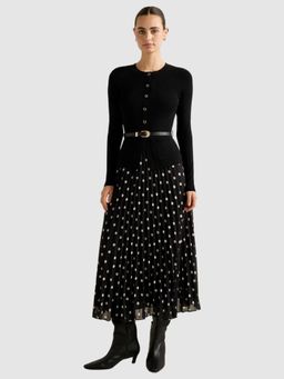 Forever New - Daphne Waistcoat Knit Belted Midi Dress