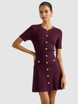 Forever New - Mallory Petite Button Detail Mini Dress