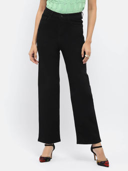 Madame - Solid Black Ankle Leg Jeans