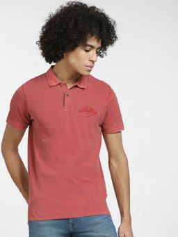 Jack & Jones - Red Cotton Polo T-shirt
