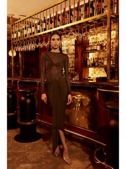 TISHARTH BY SHIVANI - Bodysuit With Skirt (Set of 2)