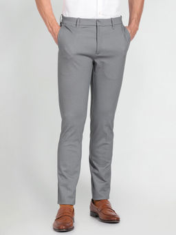 Arrow Newyork - Mid Rise Dobby Grey Trouser