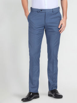 Arrow - Heathered Auto Flex Dobby Blue Trouser
