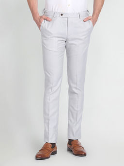 Arrow - Windowpane Auto Flex Off White Trouser