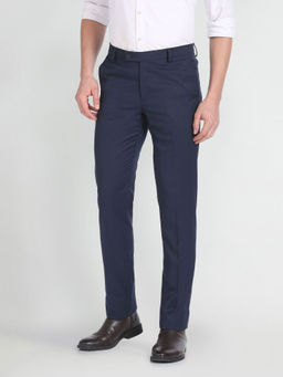 Arrow - Windowpane Check Dobby Formal Blue Trouser