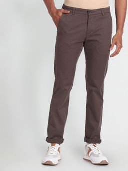 Arrow Sports - Cotton Stretch Slim Olive Trouser