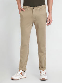 Arrow Sports - Jackson Skinny Fit Auto Flex Beige Trouser