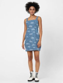 ONLY - Women Casual Wear Blue Dress