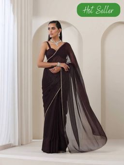 Swtantra - Lincoln Park Kota with Lace with Unstitched Blouse