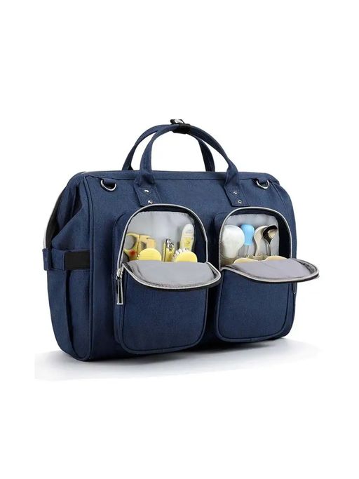 Chinmay Kids Waterproof Travel Large Nylon Designer Shoulder Nappy Mommy Bag Diaper Bag (Blue)