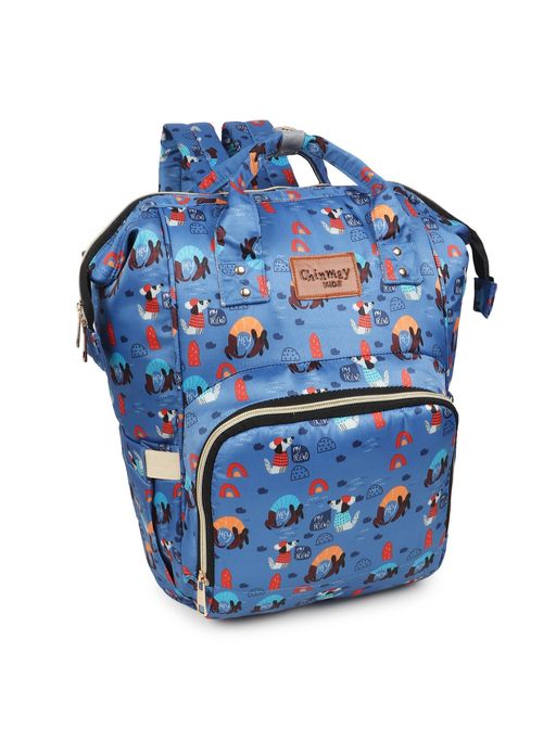 Chinmay Kids Printed Waterproof Multifunctional Travel Diaper Backpack For New Born Multi-Color