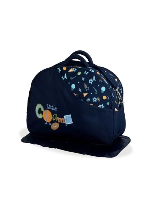 Chinmay Kids Baby Mother Bag With Holder Diaper Changing Multi Compartment Dark Blue