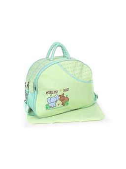Chinmay Kids - Baby Mother Bag With Holder Diaper Changing Multi Compartment Green