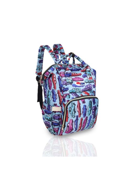 Chinmay Kids Printed Waterproof Multifunctional Travel Backpack For New Born Diaper Bag Sky Blue
