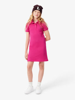 Lacoste - Pink Solid Regular Dress