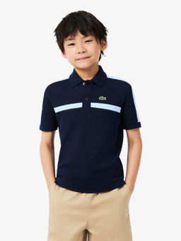 Lacoste - Blue Colorblock Regular Polo T-Shirt