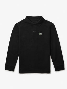 Lacoste - Black Solid Regular Polo T-Shirt